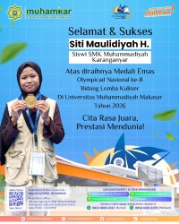 Raih Medali Emas Olympiade Nasional ke-8 Bidang Lomba Kuliner Tahun 2026